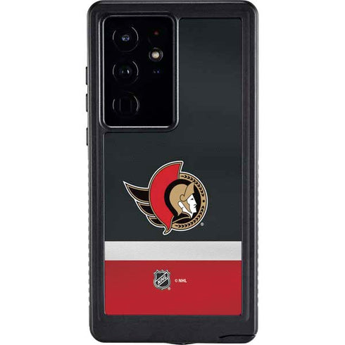 NHL Ottawa Senators Jersey Galaxy S24 Ultra Waterproof Case