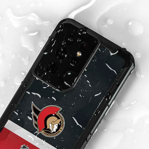 NHL Ottawa Senators Jersey Galaxy S24 Ultra Waterproof Case