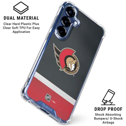 NHL Ottawa Senators Jersey Galaxy S25 Clear Case