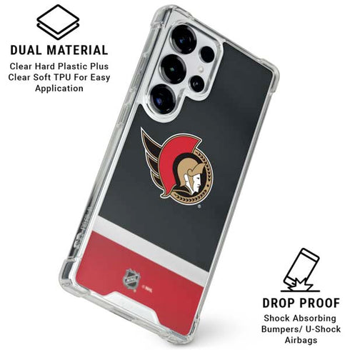 NHL Ottawa Senators Jersey Galaxy S25 Ultra Clear Case