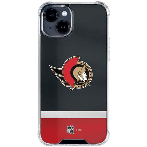 NHL Ottawa Senators Jersey iPhone 15 Clear Case