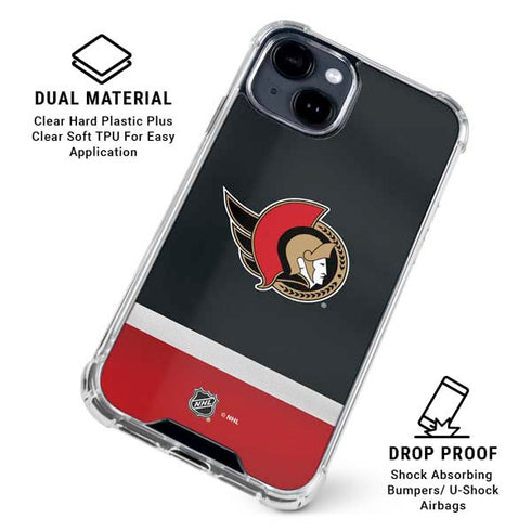 NHL Ottawa Senators Jersey iPhone 15 Clear Case