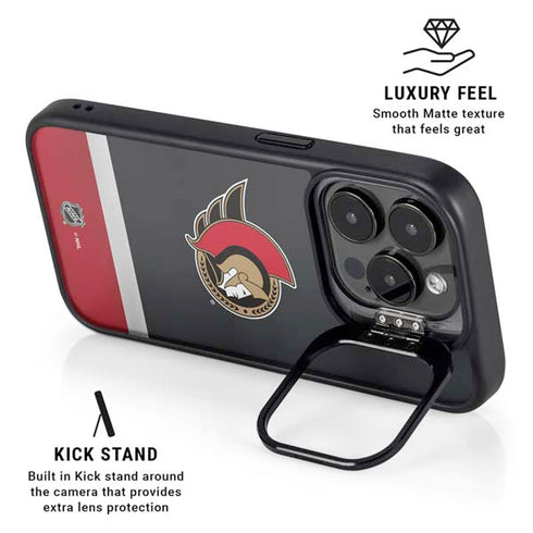 NHL Ottawa Senators Jersey iPhone 15 Pro Max Kickstand Case