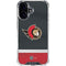 NHL Ottawa Senators Jersey iPhone 16 Clear Case