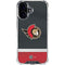 NHL Ottawa Senators Jersey iPhone 16 Plus Clear Case