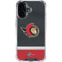 NHL Ottawa Senators Jersey iPhone 16 Plus Clear Case