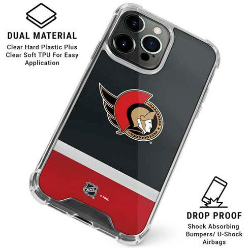 NHL Ottawa Senators Jersey iPhone 16 Pro Max Clear Case