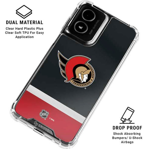 NHL Ottawa Senators Jersey Moto G Power 5G (2024) Clear Case