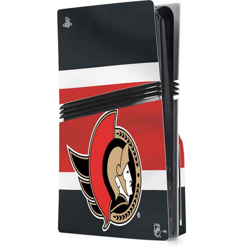 NHL Ottawa Senators Jersey PS5 Pro Disk Console Skin