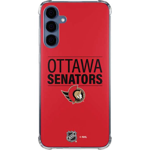 NHL Ottawa Senators Lineup Galaxy A55 5G Clear Case