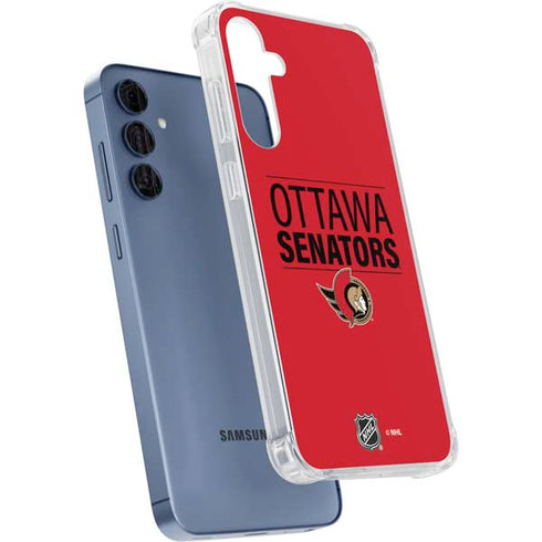 NHL Ottawa Senators Lineup Galaxy A55 5G Clear Case