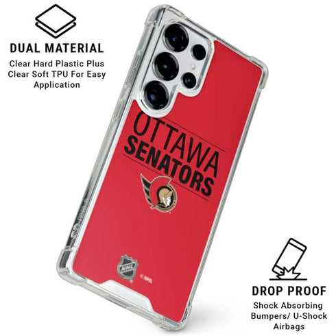NHL Ottawa Senators Lineup Galaxy S25 Ultra Clear Case