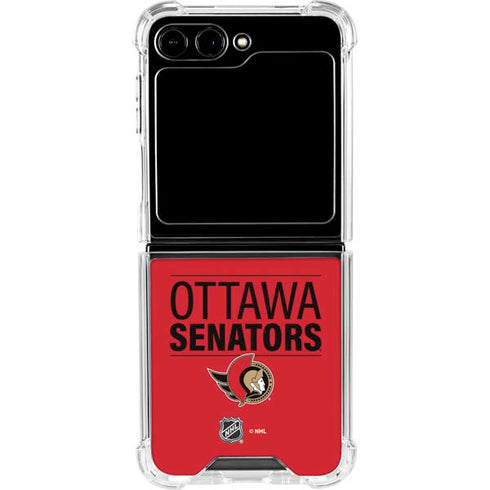 NHL Ottawa Senators Lineup Galaxy Z Flip6 Clear Case