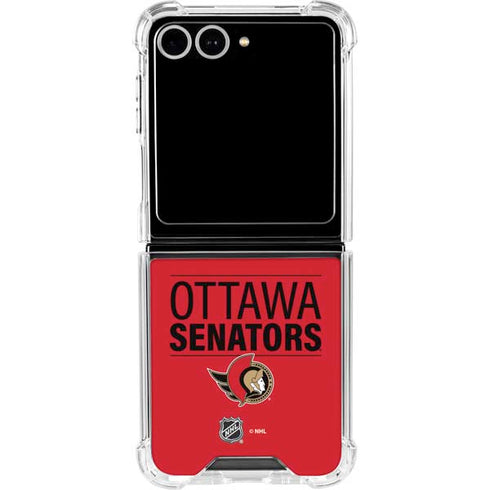 NHL Ottawa Senators Lineup Galaxy Z Flip7 Clear Case