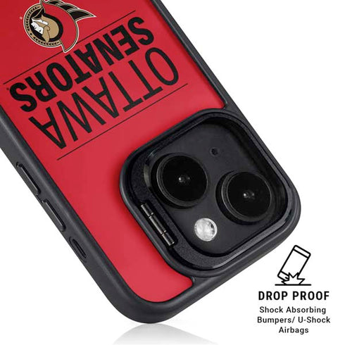 NHL Ottawa Senators Lineup iPhone 14 Kickstand Case