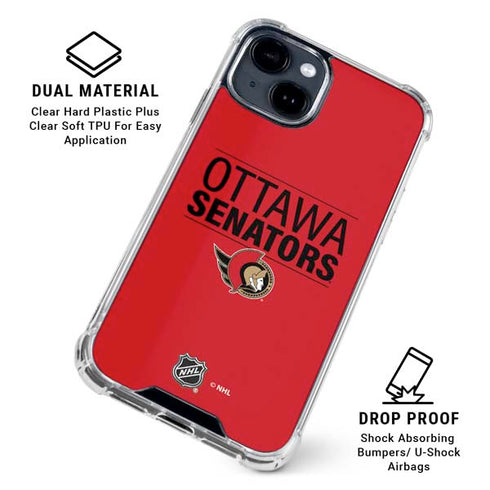 NHL Ottawa Senators Lineup iPhone 15 Clear Case