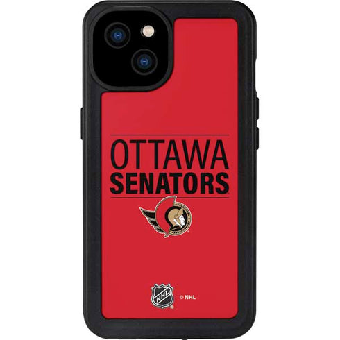 NHL Ottawa Senators Lineup iPhone 15 Plus Waterproof Case