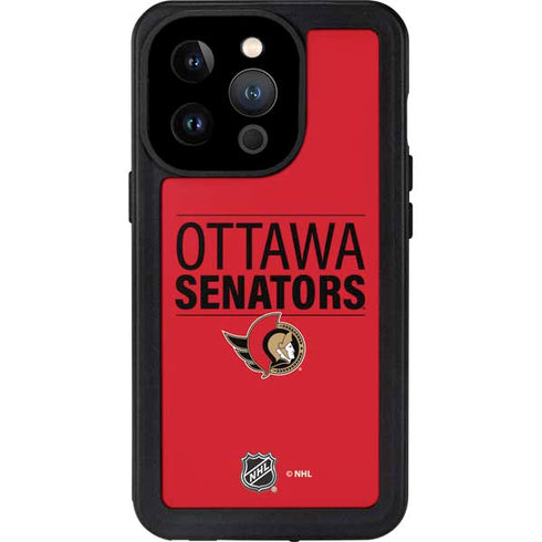 NHL Ottawa Senators Lineup iPhone 15 Pro Waterproof Case