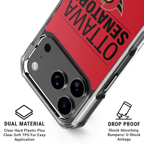 NHL Ottawa Senators Lineup iPhone 18 Pro Clear Case