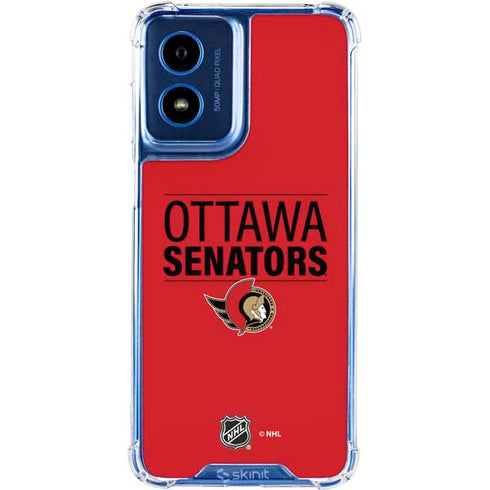 NHL Ottawa Senators Lineup Moto G 5G (2024) Clear Case
