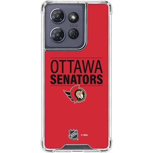 NHL Ottawa Senators Lineup Moto G Play 5G (2025) Clear Case