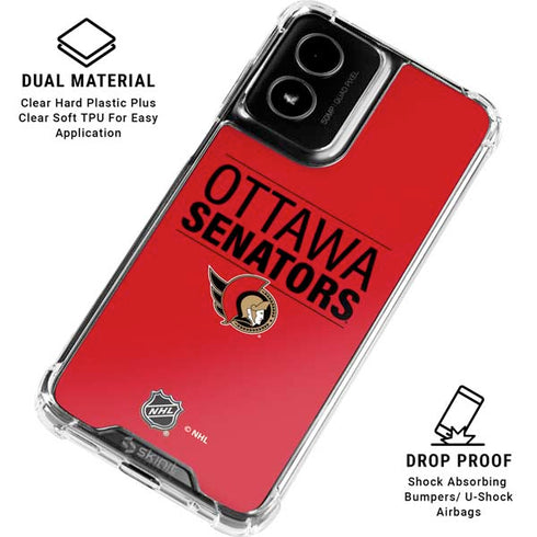 NHL Ottawa Senators Lineup Moto G Power 5G (2024) Clear Case