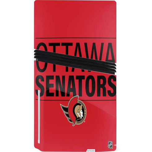 NHL Ottawa Senators Lineup PS5 Pro Disk Console Skin