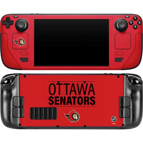 NHL Ottawa Senators Lineup Steam Deck Handheld Gaming Computer OLED Skin