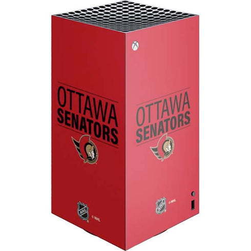 NHL Ottawa Senators Lineup XBox Series X Digital Edition Console Skin