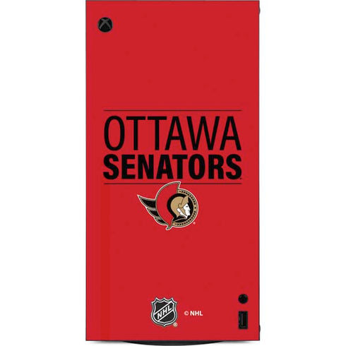 NHL Ottawa Senators Lineup XBox Series X Digital Edition Console Skin