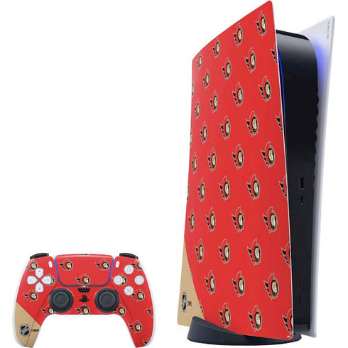 NHL Ottawa Senators Pattern PlayStation PS5 Skins