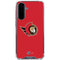 NHL Ottawa Senators Solid Background Galaxy A36 5G Clear Case