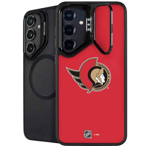 NHL Ottawa Senators Solid Background Galaxy S25 Kickstand Case