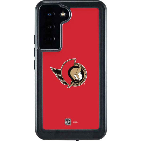 NHL Ottawa Senators Solid Background Galaxy S24 Plus Waterproof Case