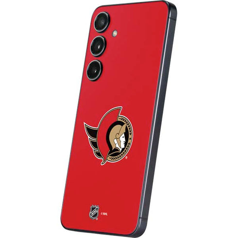 NHL Ottawa Senators Solid Background Galaxy S25 Skin