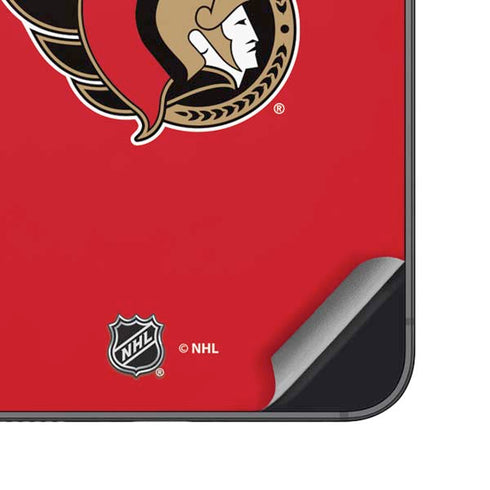 NHL Ottawa Senators Solid Background Galaxy S25 Skin