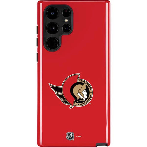 NHL Ottawa Senators Solid Background Galaxy Cases
