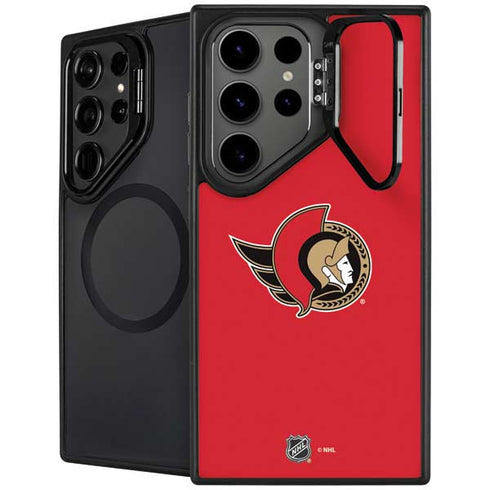NHL Ottawa Senators Solid Background Galaxy S25 Ultra Kickstand Case