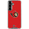 NHL Ottawa Senators Solid Background Galaxy S26 Clear Case