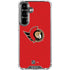 NHL Ottawa Senators Solid Background Galaxy S26 Clear Case