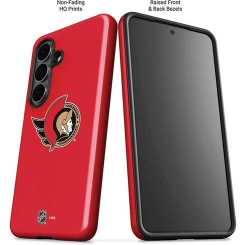 NHL Ottawa Senators Solid Background Galaxy S26 Impact Case
