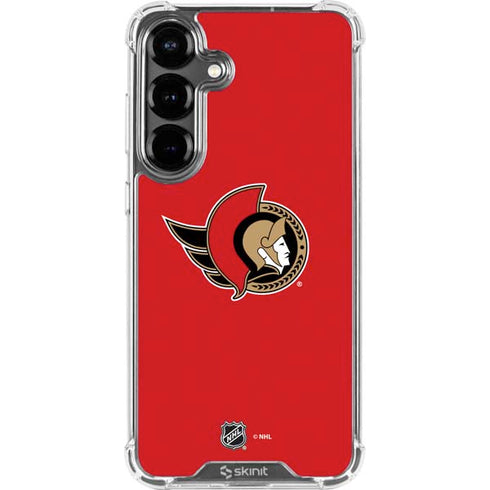 NHL Ottawa Senators Solid Background Galaxy S26 Plus Clear Case