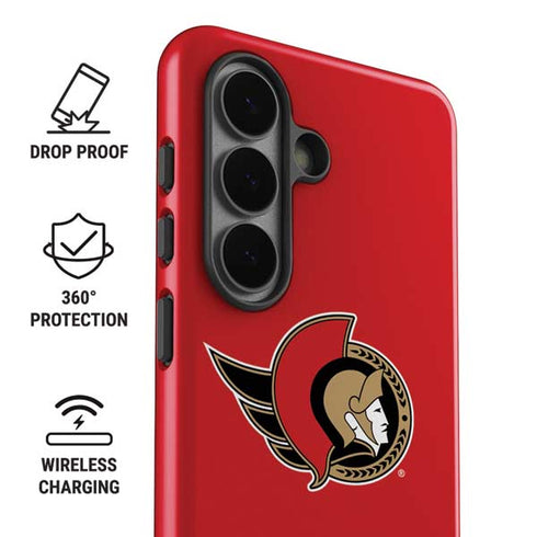 NHL Ottawa Senators Solid Background Galaxy S26 Plus Impact Case