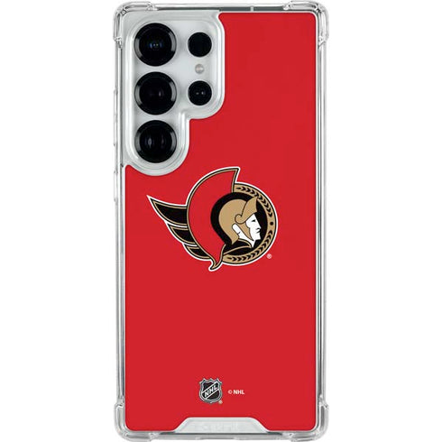 NHL Ottawa Senators Solid Background Galaxy S26 Ultra Clear Case