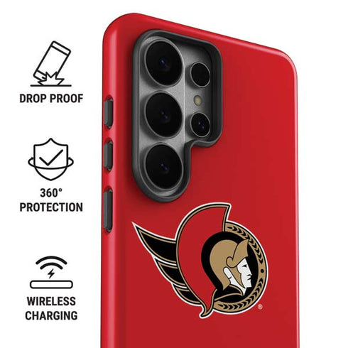 NHL Ottawa Senators Solid Background Galaxy S26 Ultra Impact Case