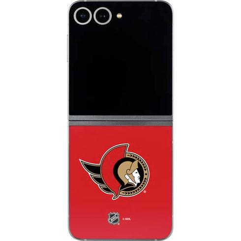 NHL Ottawa Senators Solid Background Galaxy Z Flip6 Skin