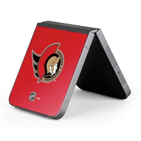 NHL Ottawa Senators Solid Background Galaxy Z Flip6 Skin
