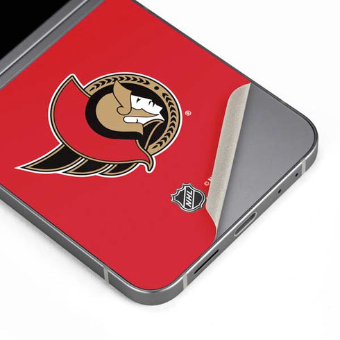 NHL Ottawa Senators Solid Background Galaxy Z Flip6 Skin