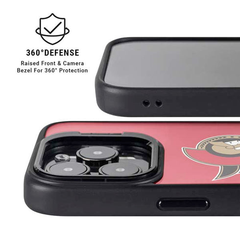 NHL Ottawa Senators Solid Background iPhone 15 Pro Kickstand Case