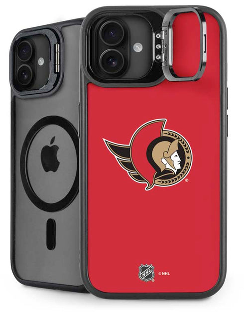 NHL Ottawa Senators Solid Background iPhone 16 Kickstand Case